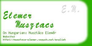 elemer musztacs business card